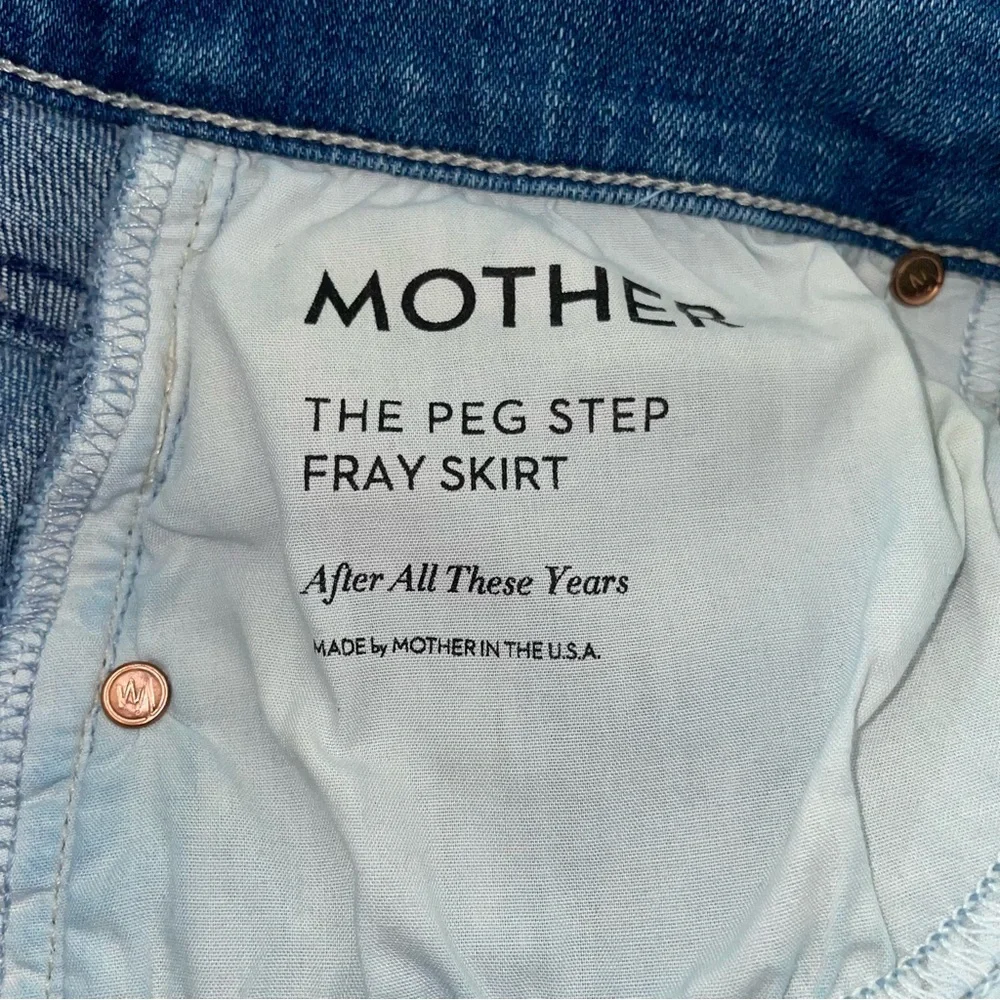 Mother the peg step fray skirt size 24 - Picture 12 of 15